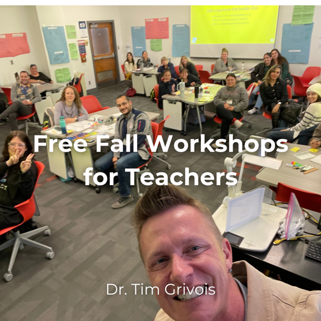 Dr. Tim Grivois is hosting free fall workshops on behavior support for educators across the country on Zoom.